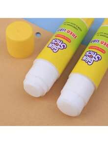 Barra de pegamento sólido de alta viscosidad, suministros escolares de oficina, barras de pegamento adhesivo para manualidades, tarjetas de papel, papelería fotográfica, 9G, 1-5 uds. - Amarillo - Ver 6