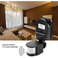 EstiloTendenciaFTVOGUE 110V-240V Ajustable,Ferreter¨ªA Para Puertas De Garaje Sensores Cuerpo PIR Sensor De Movimiento Sensor De Infrarrojos Sensor De Movimiento Interruptor De Luz Interruptor De Luz Bombilla(02)Calidad PremiumVersióN Mejorada