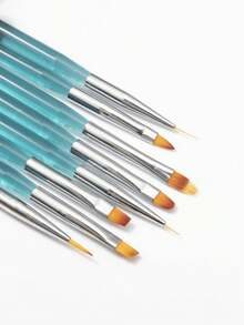 Nail Art Brush Set, Gradient Blending Painting Brushes, Line Drawing Light Therapy Floral Nail Art Brushes, Suitable For Professional Nail Salons And Home DIY - Multicolor - View 2
