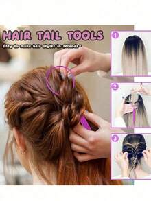 6pcs Hair Styling Tool Set – Teasing Brush, Rat Tail Comb, Suitable For Adult & Kids & Children & Girls & Boys, Edge Brush & Hair Loop Tools For Braiding, Sectioning, And DIY Hairstyles.Kidvery