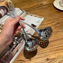 2支装特大号不锈钢长柄餐勺 - 耐用加厚设计，适用于家庭、酒店、自助餐厅和餐馆。不锈钢勺套装。 - 彩色 - 查看 10