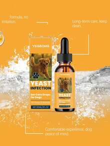 Dog Ear Care Drops For Daily Use, Gentle Formula, Cleans Earwax, Relieves Itching And Odor. A Pet Ear Care Solution To Clean Ear Canals And Keep Ears Fresh.