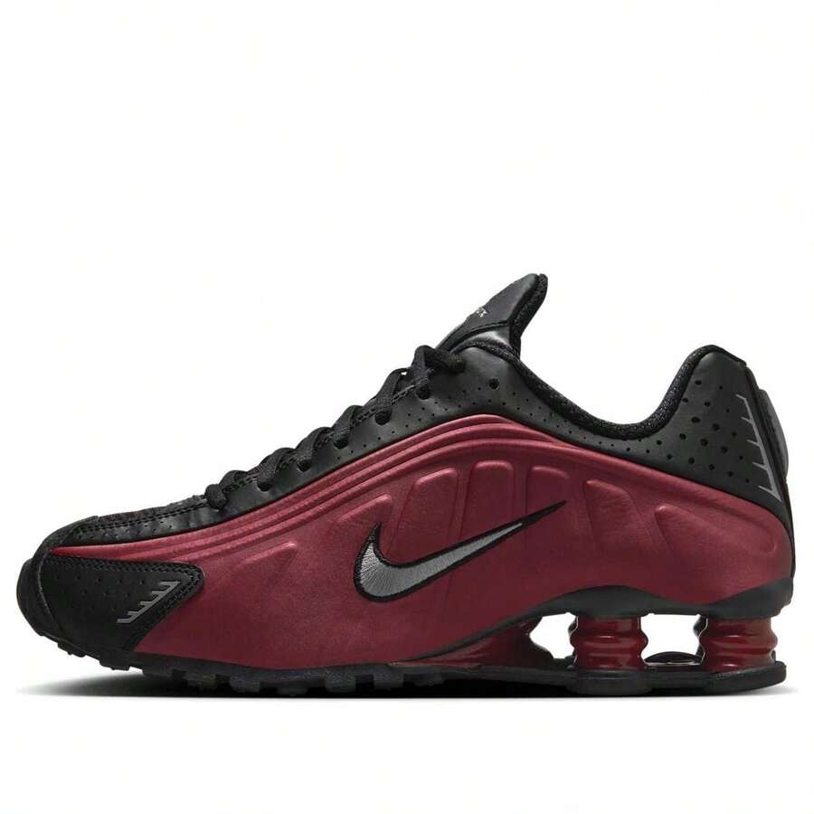 (WMNS) Nike Shox R4 'Negro Rojo del Equipo - Rojo - Ver 1