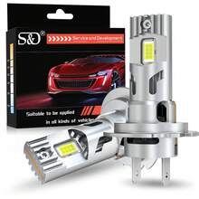 S&D H7 LED Bulb 20000 Lumens H7 LED Headlight Canbus Error-Free Auto Turbo Boost Lamp Fog Light Plug And Play Headlight 6000K 12V 24V - H7 - View 1