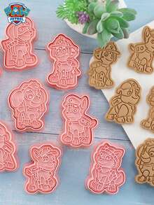 Paw Patrol 8件套圣诞饼干模具套装，卡通圣诞球形翻糖饼干烘焙模具，3D压模工具，圣诞装饰品，圣诞睡衣，圣诞礼物，圣诞装饰 - 彩色 - 查看 8