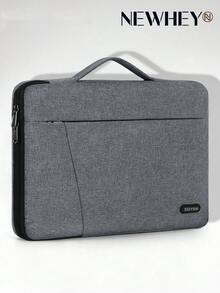 NEWHEY Husă pentru laptop de 15,6 inch cu mâner portabil, husă de protecție la 360°, husă impermeabilă din neopren, husă de calculator pentru bărbați, compatibilă cu geanta pentru laptop de 15-15,6 inch Air/Pro/ASUS//HP/notebook