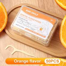 200 Pieces - Fresh Fruit Flavored Dental Floss With 4 Different Flavors, Strawberry, Grape, Orange, And Mint Flavors, Ultra-Fine Dental Floss For Oral Cleaning And Food Residue - Multiple Oral Care, Home And Travel Interdental Cleaning Supplies - Multicolor - View 9