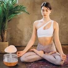 Rain Cloud Aroma Essential Oil Diffuser, Zen Master Diffuser, Rain Cloud Night Light, Mushroom Lamp Diffuser, Mini Humidifier, Desk Fountain, Bedside Sleep Relaxation, Water Drop Sound