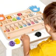 2-In-1 Early Education Numeric Teaching Aids, Bead Counting Math Learning Finger Counting Toys, Children's Educational Toys