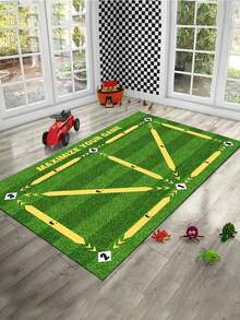 1pc Football Training Mat, Non-Slip, Noise Reduction, Home Use, Carpet Training Mat, Lawn Series Mat - Multicolor - View 9