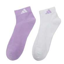 Adidas 2 Pairs Women's LT ANKLE 2PP Comfortable Casual Sports Breathable Socks KC1503 - Powdered Plum Purple/White - View 5