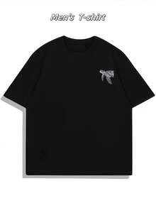 Camisetas talla grande para hombres - Negro - Ver 2