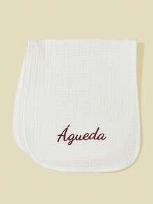 1 buah Celemek Bayi Bordir Teks Kustom, Kain Lap Sendawa Lembut & Bernapas, Hadiah untuk Bayi Baru Lahir, Cocok untuk Bayi Laki-laki & Perempuan - MultiWarna - View 13