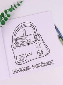 1 cuốn sách tô màu Sto-Ner Girl, dễ thương và ấm áp, thích hợp cho người lớn và thanh thiếu niên thư giãn, một cuốn sách tô màu ấm áp, giúp giảm căng thẳng, hoàn hảo cho giải trí hàng ngày, quà tặng sinh nhật và lễ hội. - Mảnh duy nhất - Xem 3