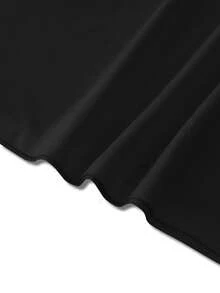 Customized Men's T-Shirt, Casual, Loose Fit, Vacation, Outdoor, Personalized Graphic Design, Upload Your Photo/Couple/Family/Pet/Friend/Landscape, Input Text/Name/Slogan/Fun Text/Blessing, Men's Crew Neck T-Shirt, Black Short Sleeve Top, Holiday Gift, Valentine's Day/Birthday/Anniversary Photo Customization, Gift For Him, Customized Casual T-Shirt, Spring/Summer Short Sleeve - Black - View 7