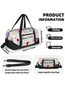 Large Capacity Travel Bag, Suitable For Girls, Teenagers, Weekend Getaways, Overnight Stays, Carry-On, Toddler Overnight Bag, Travel Sports Bag, Dance & Yoga Bag, Handbag - one-size - View 3