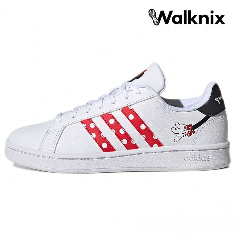 X Adidas Grand Court Base 'Minnie Mouse' White Cloud-White Ray-Red Carbon Sneakers Women GW6247 - Nhiều màu - Xem 1