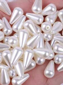 Bead Spacers 100/200 Pcs Shell, Star, Teardrop, Flower And Other Shapes Pearly Jewelry Crafts - Drop - Approx. 6x10mm - View 3
