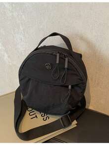 1 chiếc túi tròn mini - Túi đeo vai đa năng nhẹ, tiện dụng, kiểu dáng đơn giản - Túi quà tặng cho nữ mùa thu, đông, Giáng sinh, túi du lịch đa năng thời trang thường ngày, túi đi nghỉ mát, túi đựng đồ dùng học tập mùa hè, túi đeo hông có ngăn bên hông, đồ dùng cần thiết cho học sinh năm mới. - Nhiều màu - Xem 3