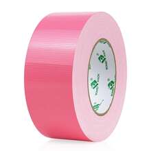 BOMEI PACK Cinta Aislante Rosa 1,88 Pulgadas x 50 Yardas,9.0Mil de grosor, Cinta Aislante Multiusos de Fácil Rasgado, Fuerte, Flexible, sin Residuos, Cinta de tela Impermeable - Rosa - Ver 9