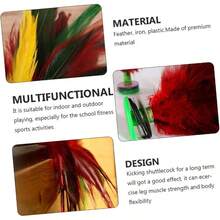 4piezas Volantn Colorido para Entrenamiento y Fitness Volante Tradicional Chino Resistente para Deporte Adulto Interior y Exterior - llamativo - Ver 9