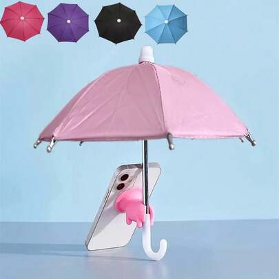 Adjustable Phone Holder With Mini Umbrella Stand - Outdoor Smartphone Sun Shade - Portable Phone Sun Shade, Car Sun Umbrella - Easy To Match, Suitable For Outdoor Travel