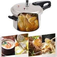 Olla a presión antiadherente de aleación de aluminio, superabrasiva, para cocina de gas y de inducción, de doble uso para una cocción rápida (9 l, para 3-6 personas) - Plateado - Ver 5