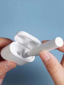 1pc Earplug Cleaning Pen, 3-In-1 Multi-Functional Cleaning Kit With Soft Brush, Suitable For Wireless Earphones, Earphone Charging Cases, Accessories, Computers, Keyboards, Portable Cleaning Set - Multicolor - View 6