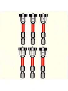 强力磁性定位钻头 | 防滑防撞设计，黑金十字螺丝刀头，适用于天花板/木工，防水地板安装工具，是木质/硬质地板、办公室使用、万圣节和圣诞节礼物的理想之选，圆形螺丝刀工具