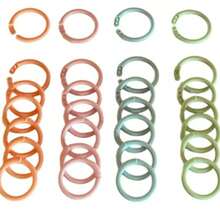 Kit c/ 25 Argolas 22mm Cores Sortidas para Encadernação - Multicolorido - Visão 2