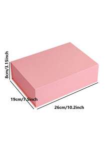 1pc Pink Gift Box With Lid, Magnetic Closure Rectangle Foldable Magnetic Gift Box For Proposal, Wedding, Bachelorette Party, Christmas, Halloween, Birthday Gift Packaging (Includes Ribbon) - Pink - View 4