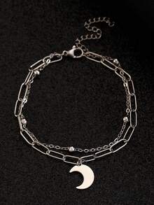 1件装不锈钢手链，简约独立Y2K风格设计，时尚优雅，品质上乘，适合女性、情侣、日常佩戴、聚会、送礼。 - 彩色 - 查看 8