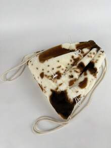 JIANSHANGGUSHI Ba lô dây rút thời trang kiểu Nhật dành cho nữ, ba lô xô kiểu Hàn Quốc, ba lô nylon nhẹ, dung tích lớn, chống thấm nước, ba lô thể thao ngoài trời. - Màu be - Xem 6