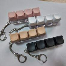 熊头钥匙扣，减压手指玩具，机械键盘键帽测试器，钥匙圈，桌面配件，手机挂饰，创意新奇玩具，玩具 - 彩色 - 查看 4