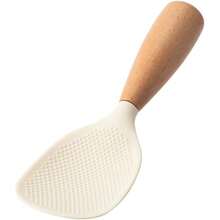 Heat-Resistant Silicone Rice Spoon – Scratch-Proof For All Pans - White - View 6
