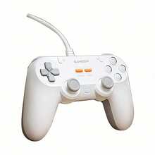 GAMESIR T3 Lite Multi-Platform Game Controller, Plug-And-Play Stable Connection, Lightweight Cloud Silk Grip, Dual Vibration Immersive Experience, Long-Term Design, Smart Adaptation, White - White - View 10