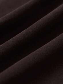 Haut en coton pour homme 2026, orné d'un slogan unique, sweat-shirt à épaules tombantes, sweat-shirt épais et chaud à col rond avec doublure polaire, parfait pour les temps froids. - café - Voir 7