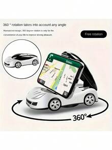 360° Rotatable Foldable Car Phone Holder - Universal Smartphone Mount For All Car Models! This Fashionable And Practical Phone Holder Is The Perfect Car Accessory To Free Your Hands While Driving. Its Flexible 360° Rotation Allows You To Adjust Your Phone To Any Angle, Making It Great For Navigation. - A - View 10