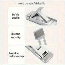 Ultra-Thin Mini Laptop Stand, Portable Invisible Adjustable Cooling Ventilated Foldable Lightweight - Multicolor - View 7
