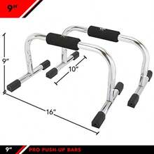 JFIT Tall Push Up Bar Stand - 9 Inch Pro Pushup - View 3