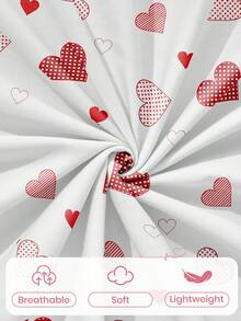 2/3件套床上用品，亲肤舒适，柔软亲肤，印花床单套装，透气防尘防滑，轻盈丝滑，四季皆宜，适用于单人/双人/特大号床，包含1个被套和1/2个枕套，是节日和四季的理想礼物，可机洗，是房间装饰的完美之选。 - 彩色 - 查看 7