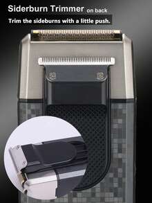 Kemei 专业理发师大功率电动理发器套装 KM-2242，9000转/分无刷电机底座充电器，可调节速度理发器，高品质剃须刀套装，电动理发器，修剪和剃须套装，T410剃须刀，男士新年礼物，生日礼物 - 黑色 - 查看 11