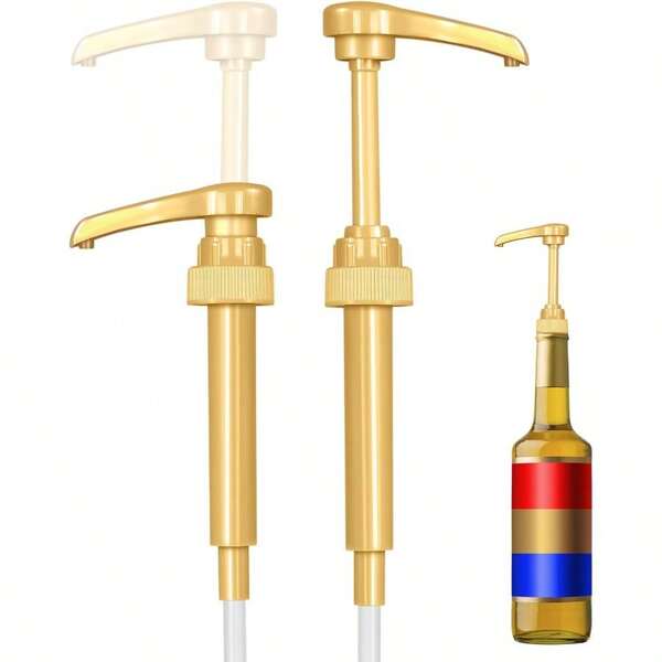 2 Pack Fresh Finest Coffee Syrup Pump Dispenser Syrup Pump Is Compatible With Torani  Jordans Skinny Syrups Fits 25.4 Oz/750 ML Bottles For Coffee Syrups Teas Snow Cones Smoothies