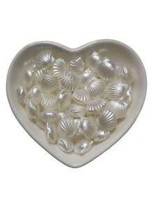 Bead Spacers 100/200 Pcs Shell, Star, Teardrop, Flower And Other Shapes Pearly Jewelry Crafts - Concha de aprox. 13 mm - Ver 2