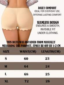 2pcs Comfortable Safety Shorts For Women Antiexposure Soft Safety Panties Elastic Boyshort Underwear Briefs For Women Knickers Women Underpants Summer Solid Color Stretchy Comfortable Antiexposure Safety Shorts - Apricot - View 5