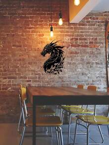 Impresionante decoración de pared con cabeza de dragón de metal - Ideal para la decoración del hogar, la sala de estar, el dormitorio y los espacios al aire libre - Regalo perfecto para el día de la inauguración de la casa o las fiestas