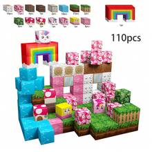 110pcs Magnetic Building Blocks Set - STEM Sensory Cubes Toys, Creative Construction Magnetic Tiles, ABS Magnetic Blocks For 3+ Years Old Boys And Girls, Great Gift For Kids Birthdays, Holidays, Classrooms, Easter, Learning. - 彩色 - 查看 12