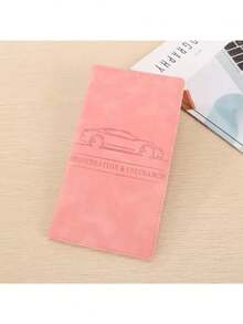 Car Registration And Insurance Card Holder, Vehicle License Plate Document Glove Box Compartment Storage Bag, Car Interior Accessories Suitable For Men, Women And Teenagers, Multi-Functional Passport Holder, Document Card Holder, Ticket Holder, PU Leather Card Holder, Car Accessories - A - View 3