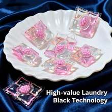 5腔粉色香氛 | 香氛珠+透明去渍+双色柔顺，樱花香氛环绕，持久樱花香氛，护色护形，深层清洁柔顺，家庭装65次用量 - 彩色 - 查看 4