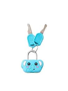 Cute Cartoon Animal Padlock With Keys - 4 Styles Available, Portable Travel Luggage Lock, Suitable For Luggage, Backpacks, Gym Bags And Lockers, Durable Metal Construction, Ideal For Travelers, Commuters And Outdoor Enthusiasts, Fashionable Luggage Protection, Also Suitable For School Gym Lockers, Sports Lockers, Fences, Tool Boxes, Doors, Boxes, Storage Bins, Etc., Ideal Gift For Christmas And Easter - Multicolor - View 14